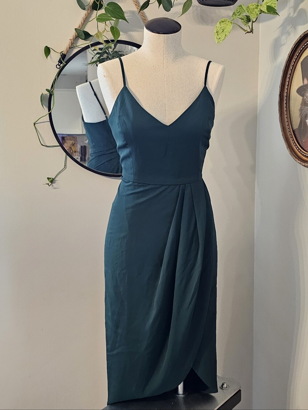 Lulus Reinette Dark Green LARGE